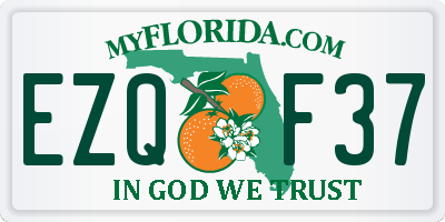 FL license plate EZQF37