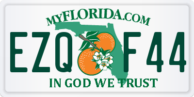 FL license plate EZQF44