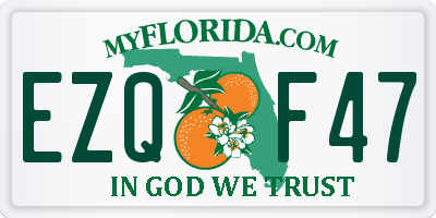 FL license plate EZQF47