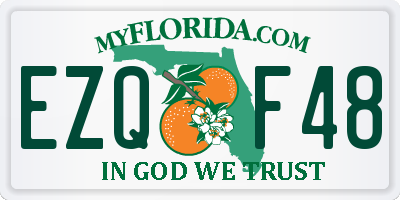 FL license plate EZQF48