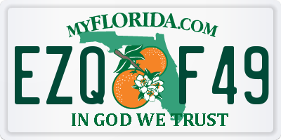 FL license plate EZQF49