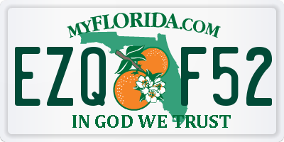 FL license plate EZQF52