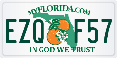 FL license plate EZQF57