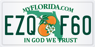 FL license plate EZQF60