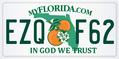 FL license plate EZQF62