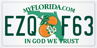 FL license plate EZQF63