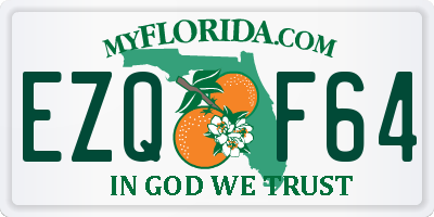 FL license plate EZQF64