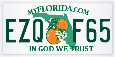 FL license plate EZQF65