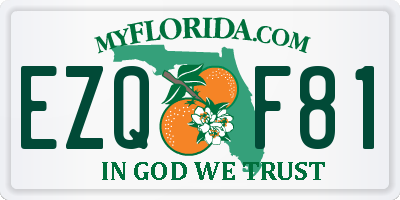 FL license plate EZQF81