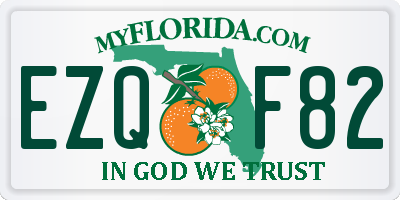 FL license plate EZQF82