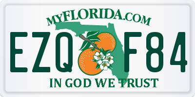 FL license plate EZQF84