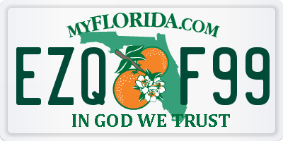 FL license plate EZQF99