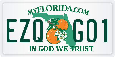 FL license plate EZQG01