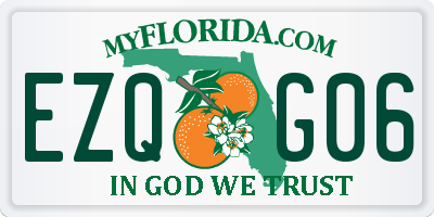 FL license plate EZQG06