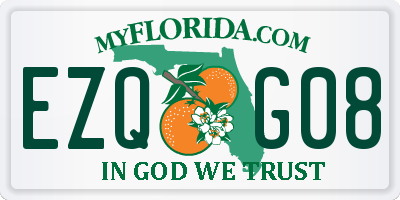 FL license plate EZQG08