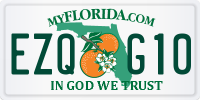 FL license plate EZQG10