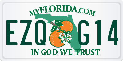 FL license plate EZQG14