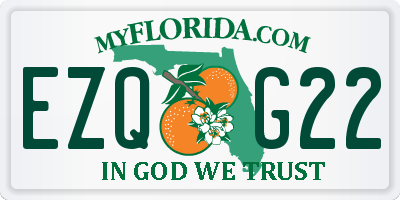 FL license plate EZQG22