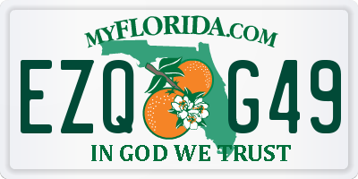 FL license plate EZQG49