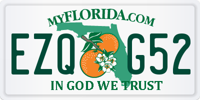 FL license plate EZQG52