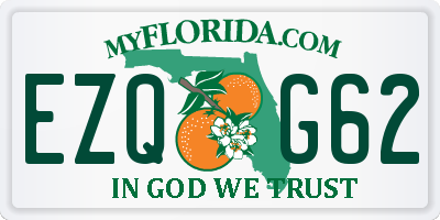 FL license plate EZQG62