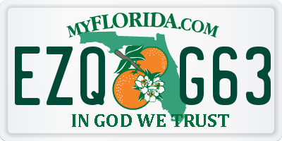 FL license plate EZQG63