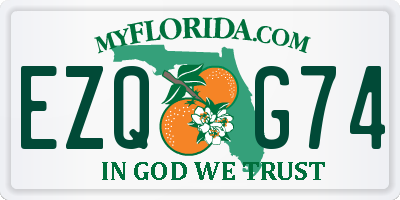 FL license plate EZQG74