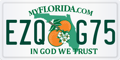 FL license plate EZQG75