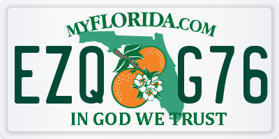 FL license plate EZQG76