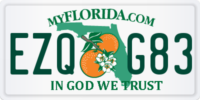 FL license plate EZQG83