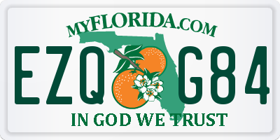 FL license plate EZQG84