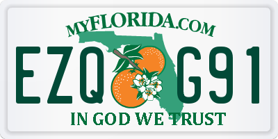 FL license plate EZQG91