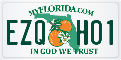 FL license plate EZQH01