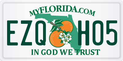 FL license plate EZQH05