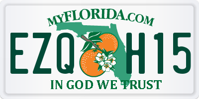 FL license plate EZQH15