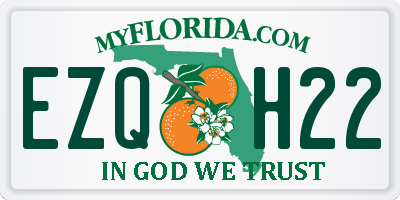 FL license plate EZQH22