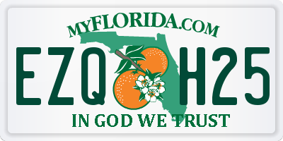 FL license plate EZQH25