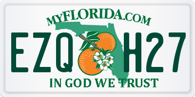 FL license plate EZQH27