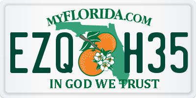 FL license plate EZQH35