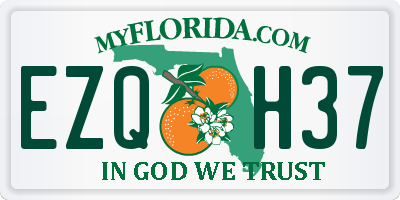 FL license plate EZQH37