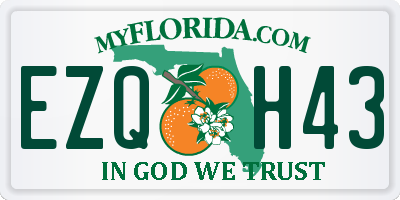 FL license plate EZQH43