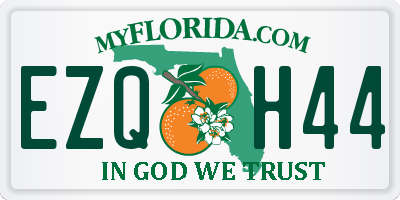 FL license plate EZQH44