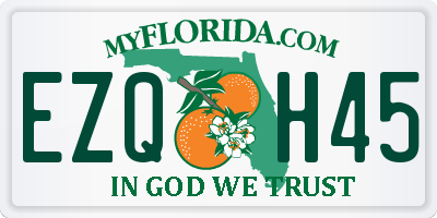 FL license plate EZQH45