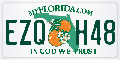 FL license plate EZQH48