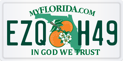 FL license plate EZQH49