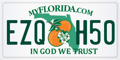 FL license plate EZQH50