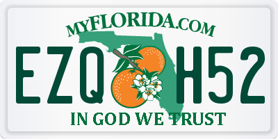 FL license plate EZQH52