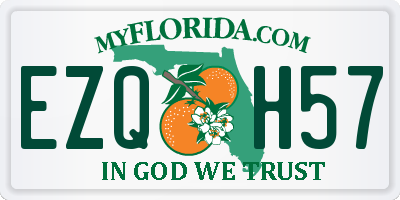 FL license plate EZQH57