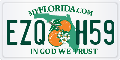 FL license plate EZQH59