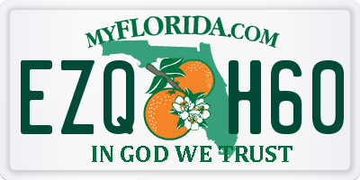 FL license plate EZQH60